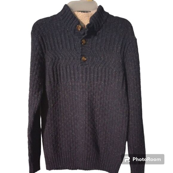 Cat &Jack boys sweater with button neckline and lined collar - Picture 1 of 9